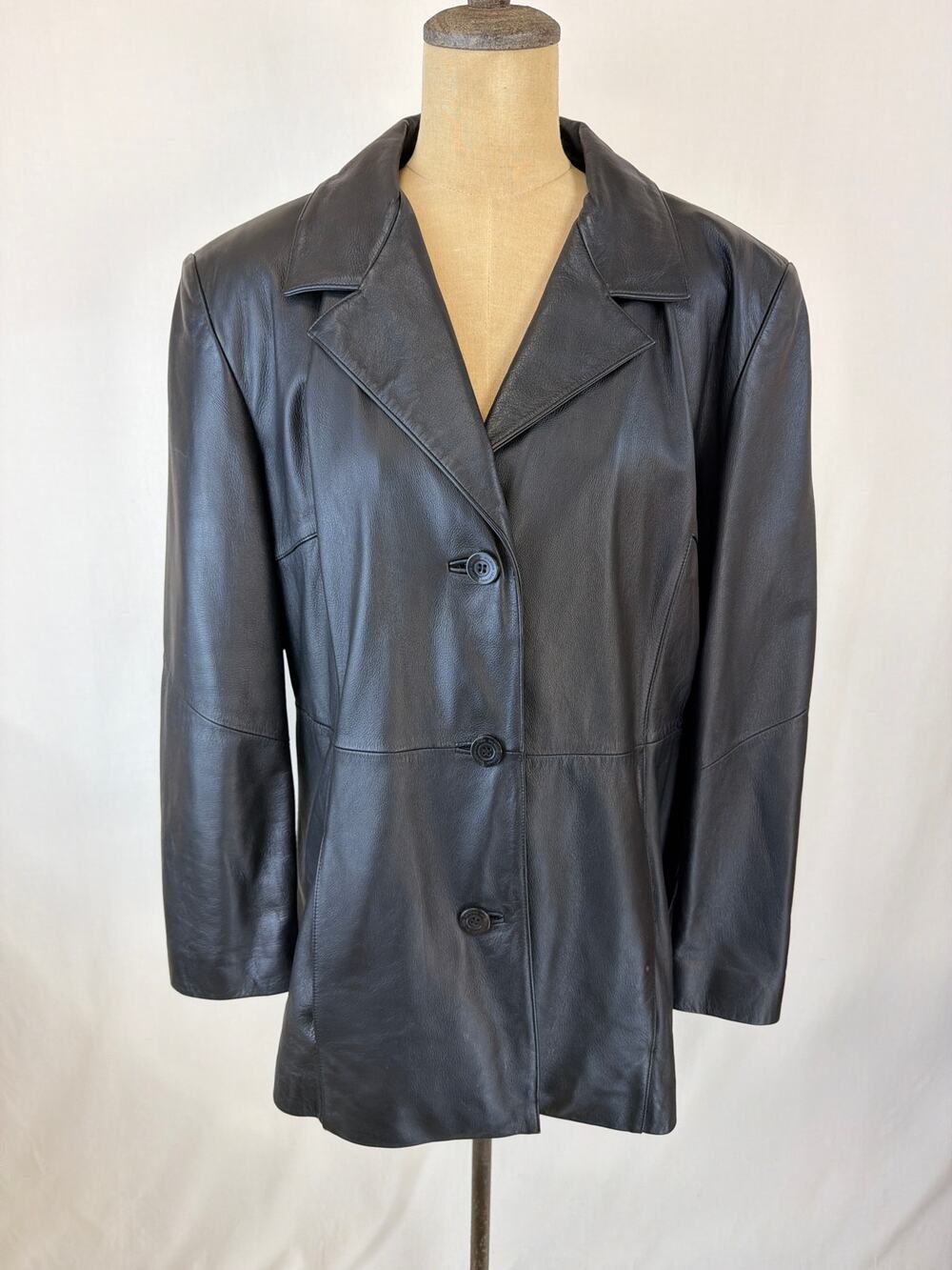 Wilson Leather Black Jacket XLarge # 0566